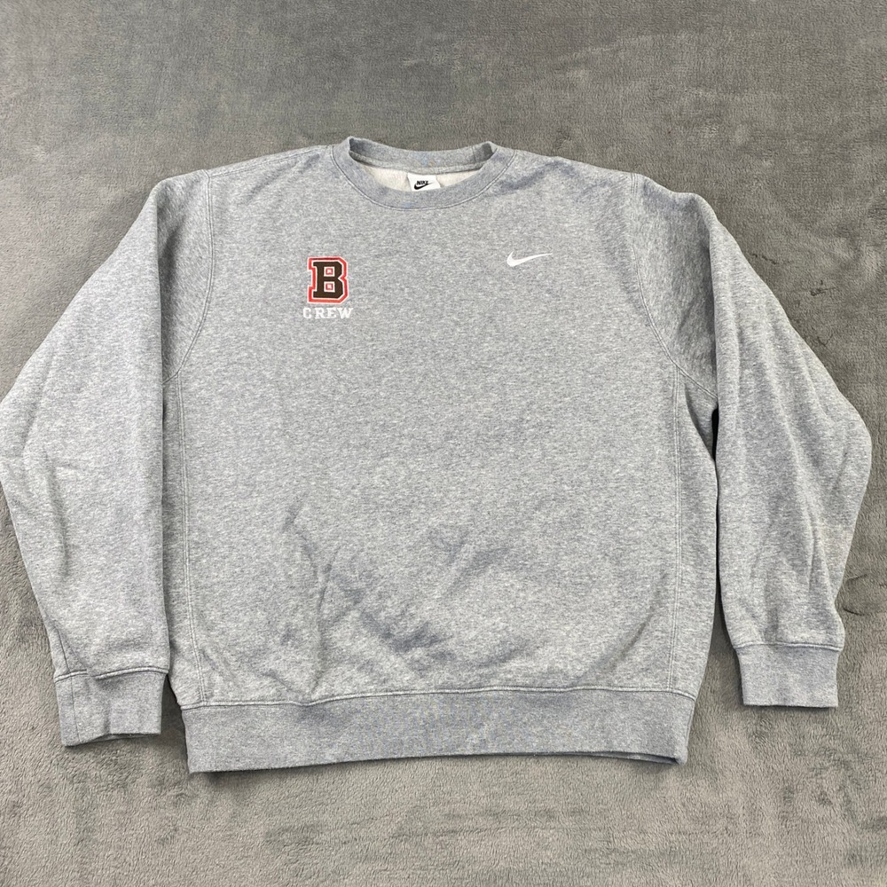 Nike Sweatshirt Unisex Medium Sportswear Club Fleece B Crew Grey CJ1614-063